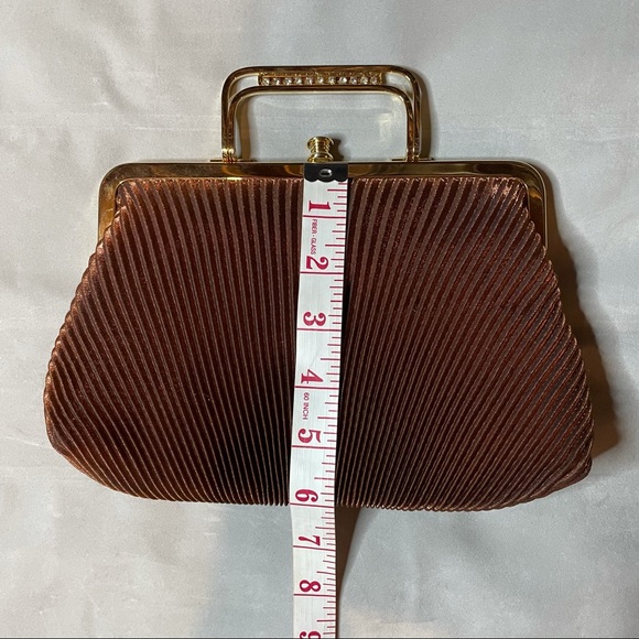 Bronze brown evening purse - Picture 5 of 5